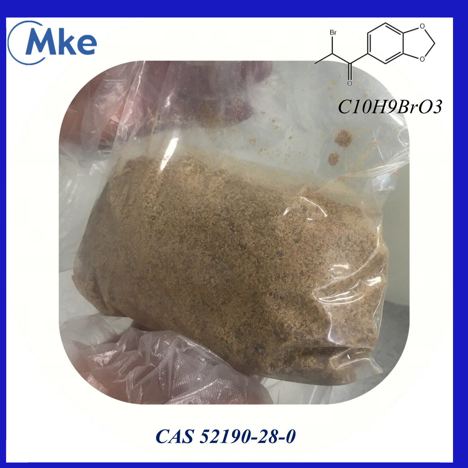 High purity pharmaceutical intermediates 2-Bromo-3', 4'- (methylenedioxy) Propiophenon CAS 52190-28-0 powder