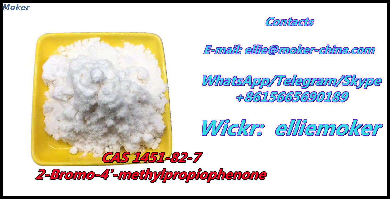 Pure CAS 1451-82-7 2-Bromo-4′-Methylpropiophenone with Favorable Price Wickr: elliemoker